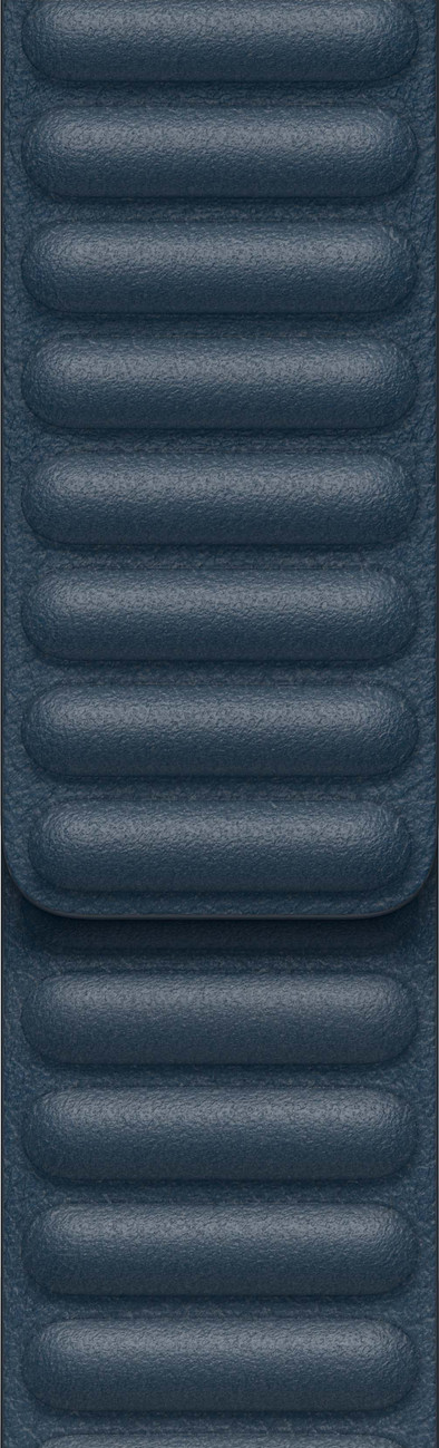 Apple Watch 42/44/45 mm Leather Link Horlogeband Baltisch Blauw - Small/Medium is nooit meer leverbaar