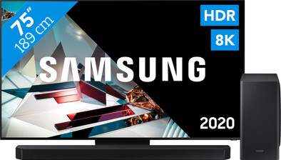 Samsung QLED 8K 75Q800T + Soundbar is nooit meer leverbaar