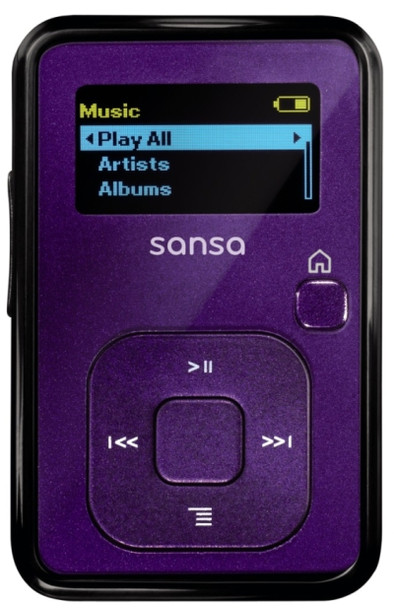 Sandisk Sansa Clip+ FM 4 GB Paars is nooit meer leverbaar