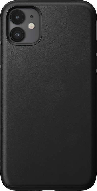 Nomad Rugged Case iPhone 11 Back Cover Leather Black Coolblue