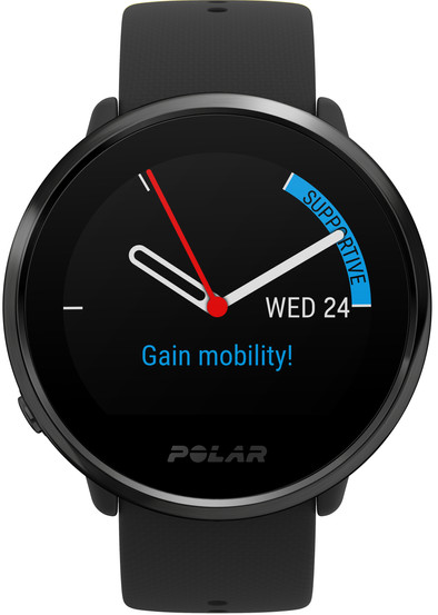 Polar Ignite Zwart/Zwart - Maat M/L + extra oranje bandje is nooit meer leverbaar