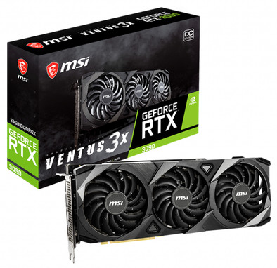 MSI GeForce RTX 3090 Ventus 3X 24G OC is nooit meer leverbaar