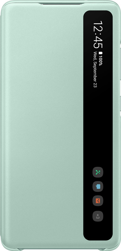 Samsung Galaxy S20 FE Clear View Book Case Green Coolblue