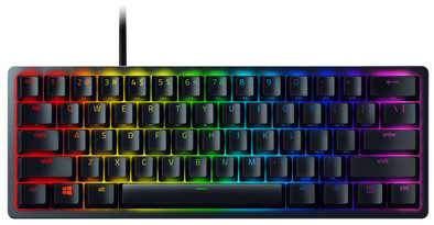 Razer Huntsman Mini Gaming Toetsenbord (Optisch Paars) Zwart QWERTY is nooit meer leverbaar
