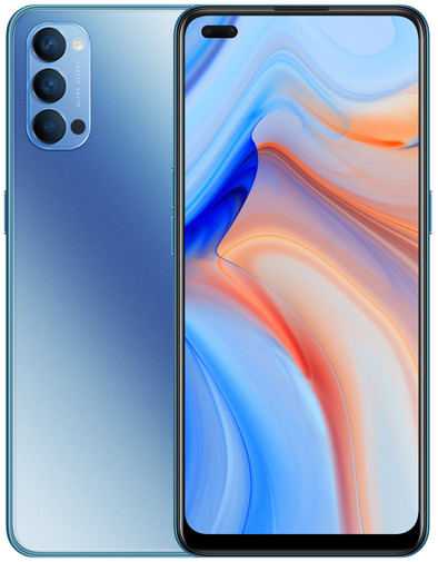 OPPO Reno4 128GB Blauw 5G is nooit meer leverbaar
