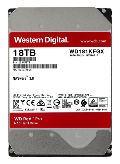 WD Red Pro WD181KFGX 18TB is no longer available