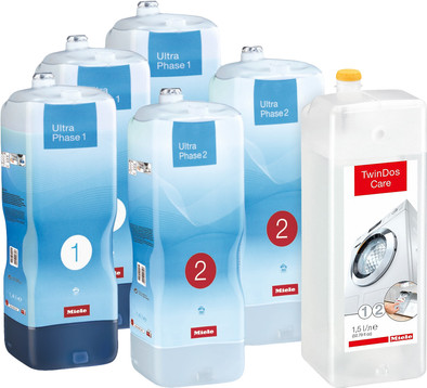 Miele UltraPhase 1 &amp; 2 - halfjaarvoorraad + Miele TwinDos Care is nooit meer leverbaar
