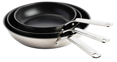 KitchenAid Stainless Steel Koekenpannenset 20 + 24 + 28 cm is nooit meer leverbaar