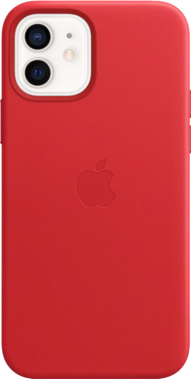 Apple iPhone 12 and 12 Pro Back Cover with MagSafe Leather RED is no longer available
