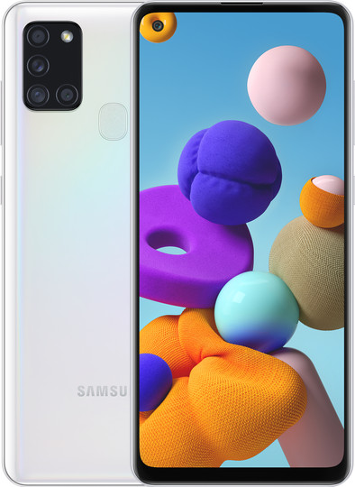 Samsung Galaxy A21s 32GB Wit is nooit meer leverbaar