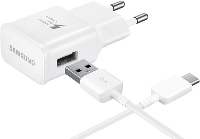 Samsung Adaptive Fast Charge Oplader 15W + Usb C Kabel 1,2m Kunststof is nooit meer leverbaar