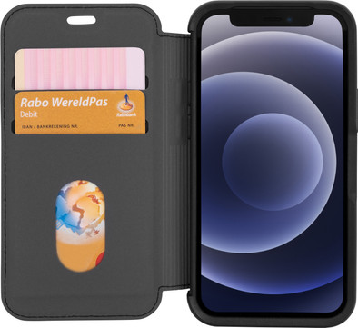 Otterbox Strada Apple iPhone 12 mini Book Case Leer Zwart is nooit meer leverbaar