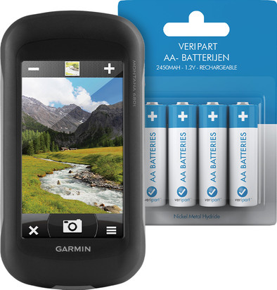 Garmin Montana 680t + Veripart Oplaadbare NiMH AA-batterijen 4 stuks is nooit meer leverbaar