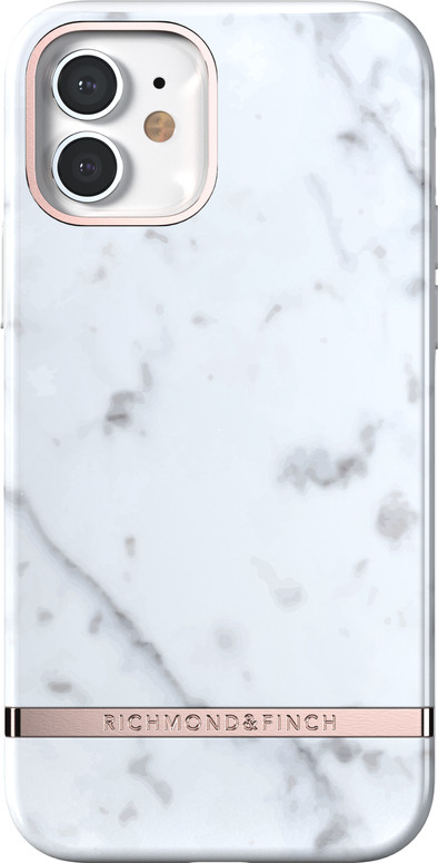 Richmond &amp; Finch White Marble Apple iPhone 12 / 12 Pro Back Cover is nooit meer leverbaar