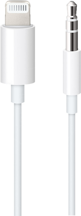 Apple Lightning naar 3.5mm kabel 1.2m Wit is nooit meer leverbaar