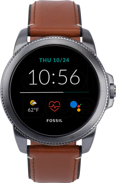 Fossil Gen 5E Display FTW4055 Grijs/Bruin 44 mm is nooit meer leverbaar