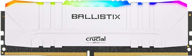 Crucial Ballistix 8GB 3200MHz DDR4 DIMM CL16 RGB White (1x8GB) is nooit meer leverbaar