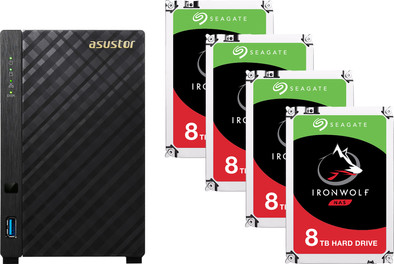 Asustor AS1002T v2 + Seagate IronWolf ST6000VN0033 8TB Quad is no longer available