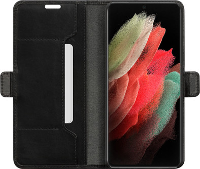 DBramante1928 Copenhagen Slim Samsung Galaxy S21 Ultra Book Case Leer Zwart is nooit meer leverbaar