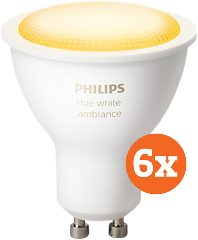 Philips Hue White Ambiance GU10 Bluetooth 6-Pack is nooit meer leverbaar