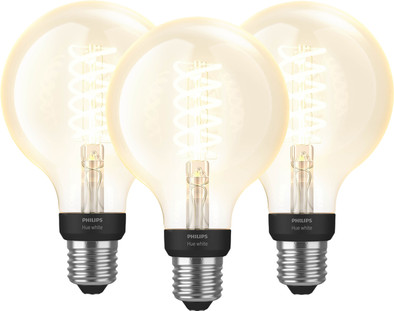 Philips Hue Filamentlamp White Globe E27 3-pack is nooit meer leverbaar