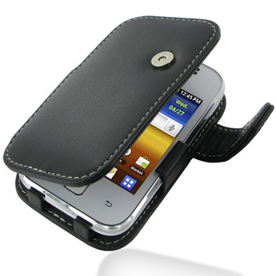 PDAir Leather Book Case Black Samsung Galaxy Y GT-S5360 is nooit meer leverbaar