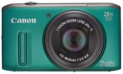 Canon PowerShot SX260 HS Groen is nooit meer leverbaar