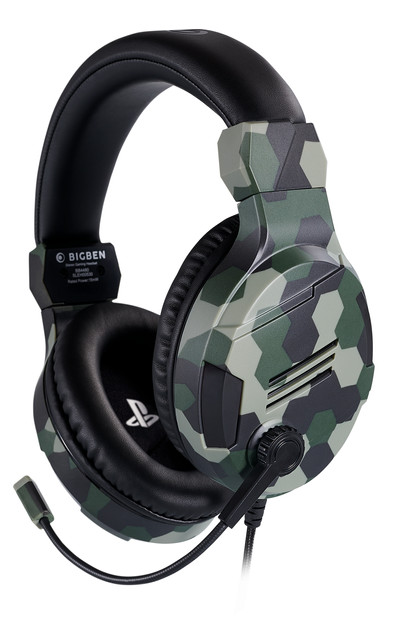 Bigben Official Licensed PS4 PS5 V3 Stereo Gaming Headset Camo