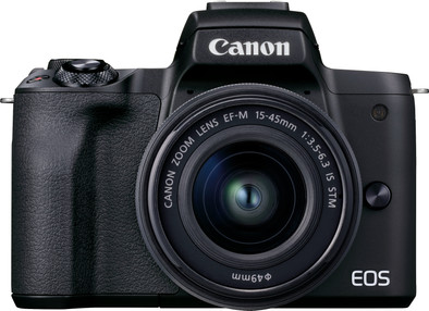 Canon EOS M50 Mark II Zwart + EF-M 15-45mm f&#x2F;3.5-6.3 IS STM Zwart is nooit meer leverbaar