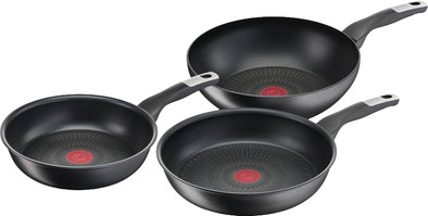 Tefal Unlimited Koekenpannenset 24 + 28 cm + Wokpan 28 cm is nooit meer leverbaar