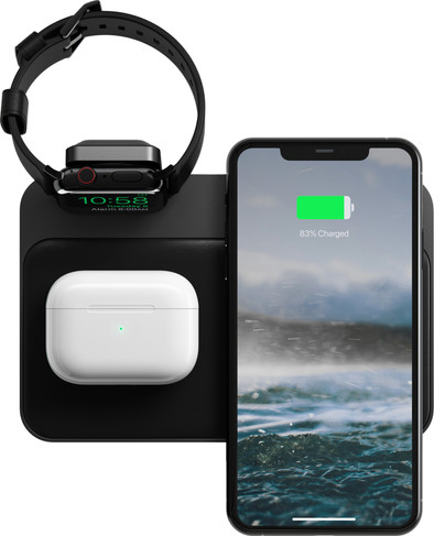 Nomad Base Station 3-in-1 Draadloze Oplader 7,5W met Apple Watch Oplader is nooit meer leverbaar