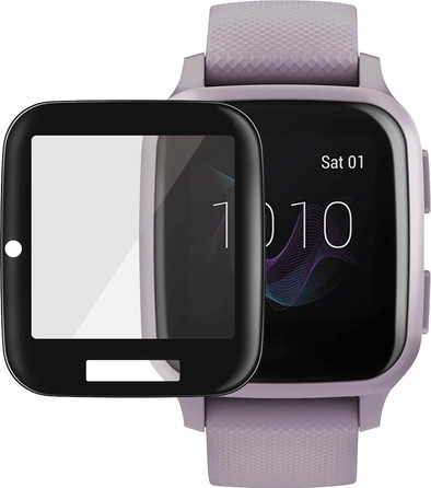 PanzerGlass Garmin Venu Sq Screenprotector Glas Zwart is nooit meer leverbaar