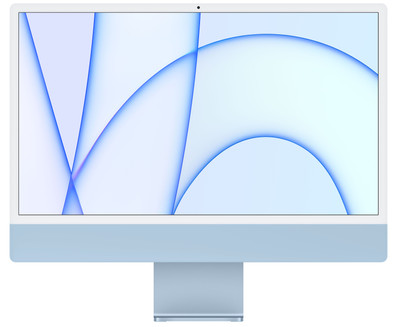 Apple iMac 24&quot; (2021) 16GB&#x2F;512GB Apple M1 met 8 core GPU Blauw met numeriek toetsenbord is nooit meer leverbaar