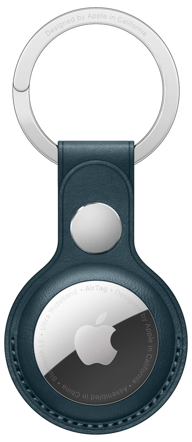 Apple AirTag Leren Sleutelhanger Baltisch blauw is nooit meer leverbaar