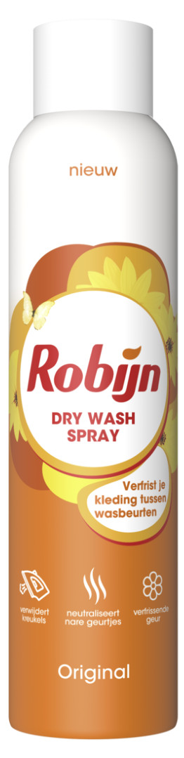 Robijn Dry Wash Spray Original 200 ml is nooit meer leverbaar