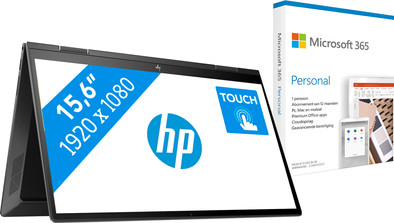 HP ENVY x360 15-ee0957nd + Microsoft 365 Personal NL Abonnement 1 jaar is nooit meer leverbaar