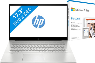 HP ENVY 17-cg1980nd + Microsoft 365 Personal NL Abonnement 1 jaar is nooit meer leverbaar