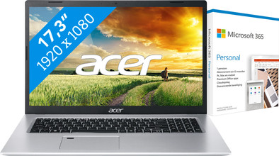 Acer Aspire 5 A517-52-52U6 + Microsoft 365 Personal NL Abonnement 1 jaar is nooit meer leverbaar
