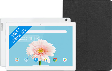 Lenovo Tab M10 2GB 32GB Wifi Wit + Lenovo Book Case Zwart is nooit meer leverbaar