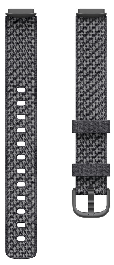 Fitbit Luxe Nylon Bandje Grijs L is nooit meer leverbaar