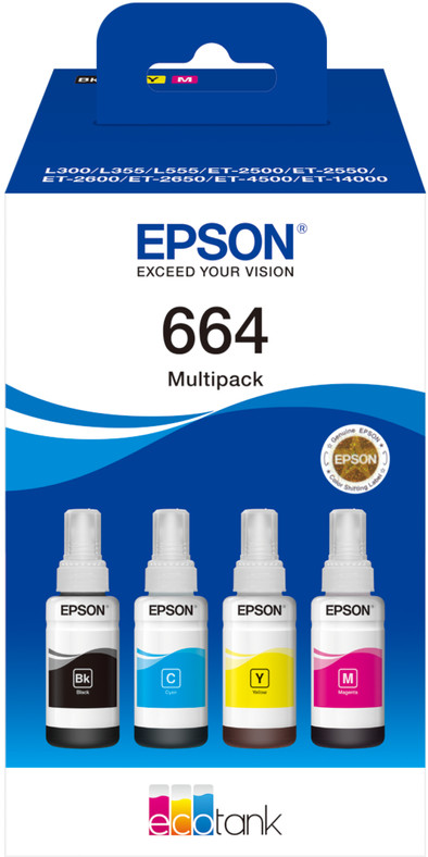 Epson 664 Inktflesjes Combo Pack Kleur is nooit meer leverbaar