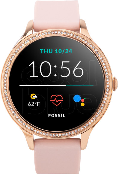 Fossil Gen 5E Display FTW6066 Roségoud/Roze 42 mm is nooit meer leverbaar