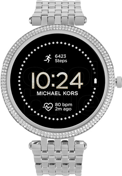 Michael Kors Darci Gen 5E Display MKT5126 Zilver/Zilver is nooit meer leverbaar
