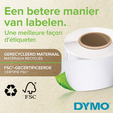 DYMO Authentieke LabelWriter Kleine Naambadge Label Wit (41 mm x 89 mm) is nooit meer leverbaar