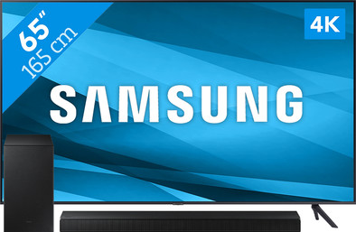Samsung Crystal UHD 65AU7100  (2021) + Soundbar is nooit meer leverbaar