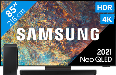 Samsung Neo QLED 85QN90A (2021) + Soundbar is nooit meer leverbaar