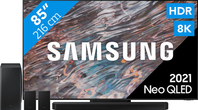 Samsung Neo QLED 8K 85QN800A + Soundbar is nooit meer leverbaar