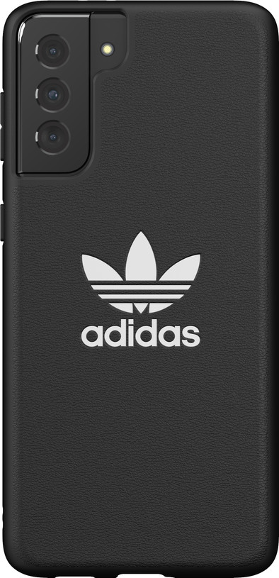 Adidas Samsung Galaxy S21 Plus Back Cover Leer Zwart is nooit meer leverbaar