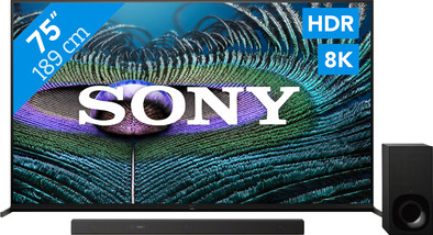 Sony Bravia XR-75Z9 8K (2021) + Soundbar is nooit meer leverbaar