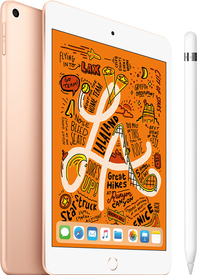 Apple iPad Mini 5 256 GB Wifi Goud + Stylus is nooit meer leverbaar
